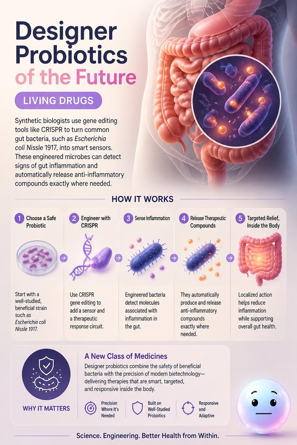 Designer probiotics of the future
