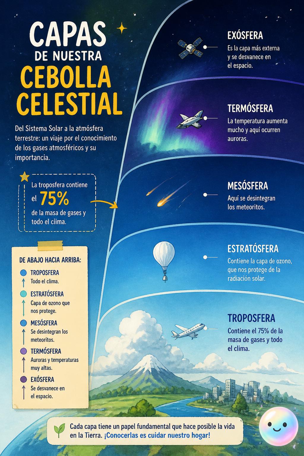 Capas de nuestra cebolla celestial