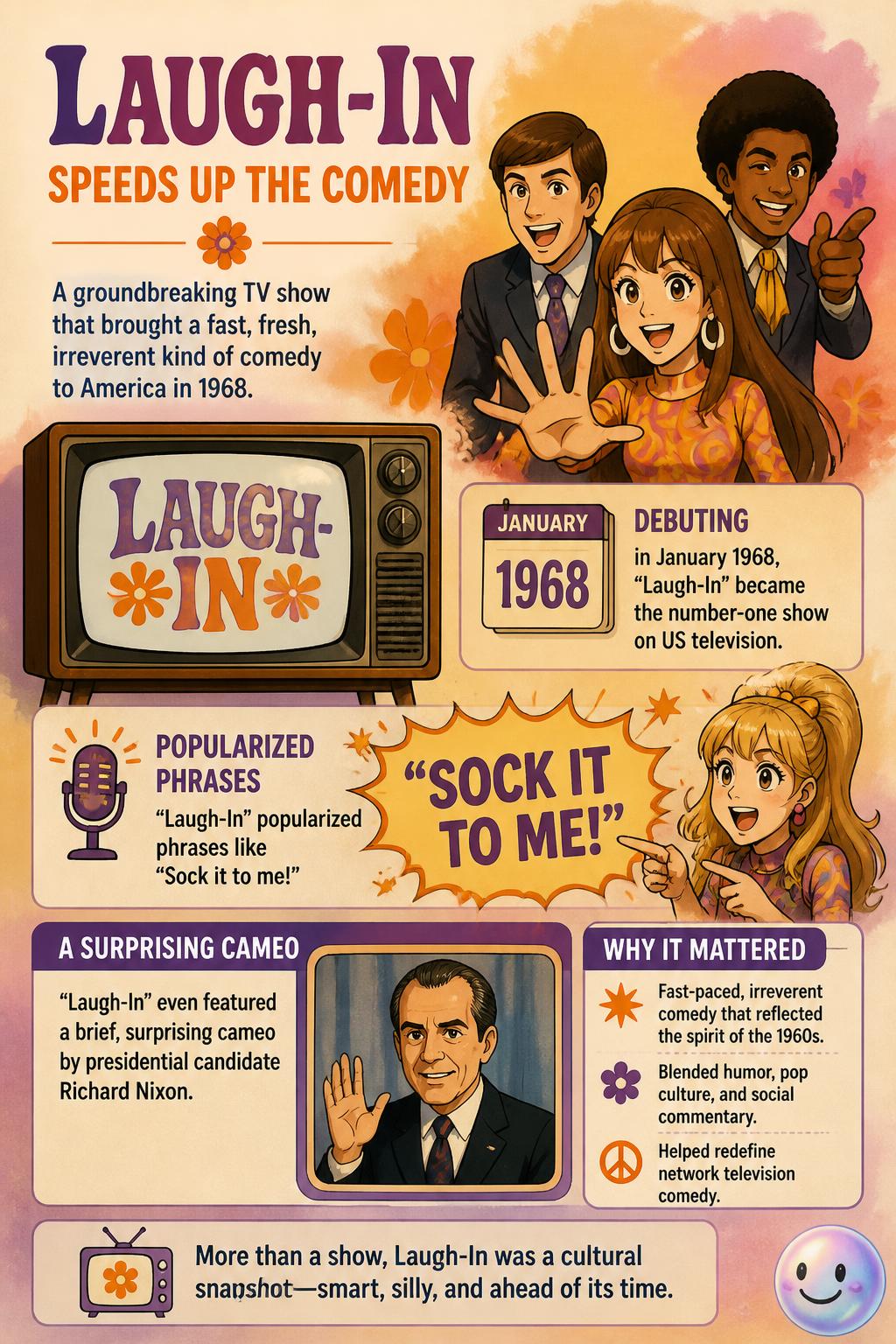 Laugh-In speeds up the comedy