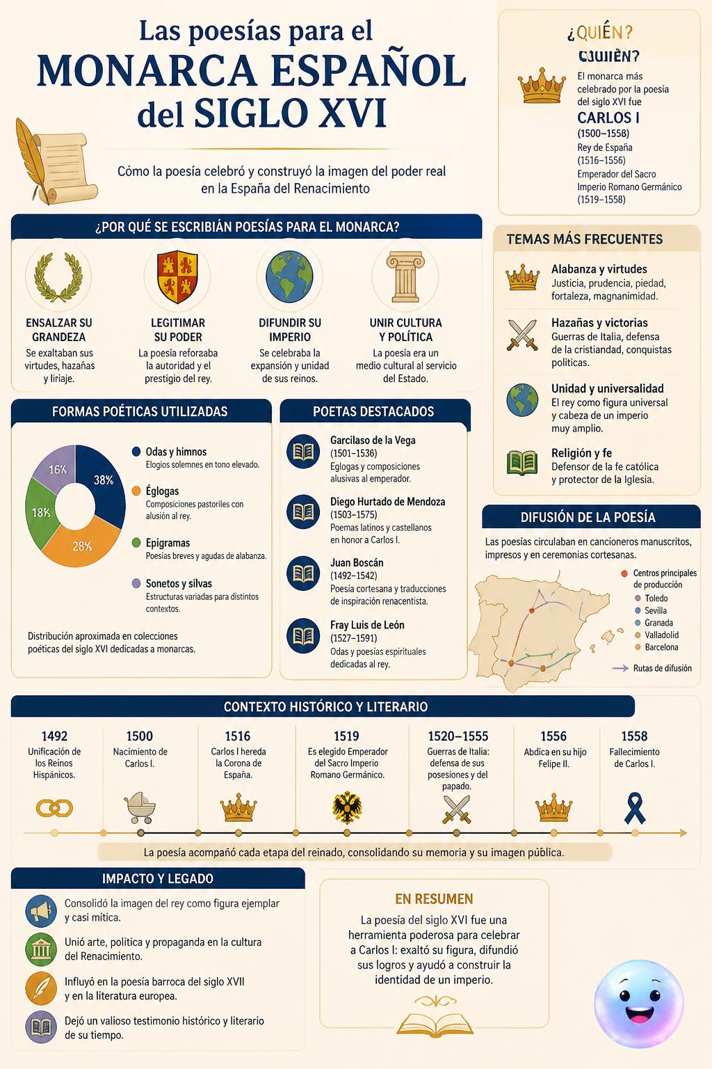 Las poesías para el rey Felipe II