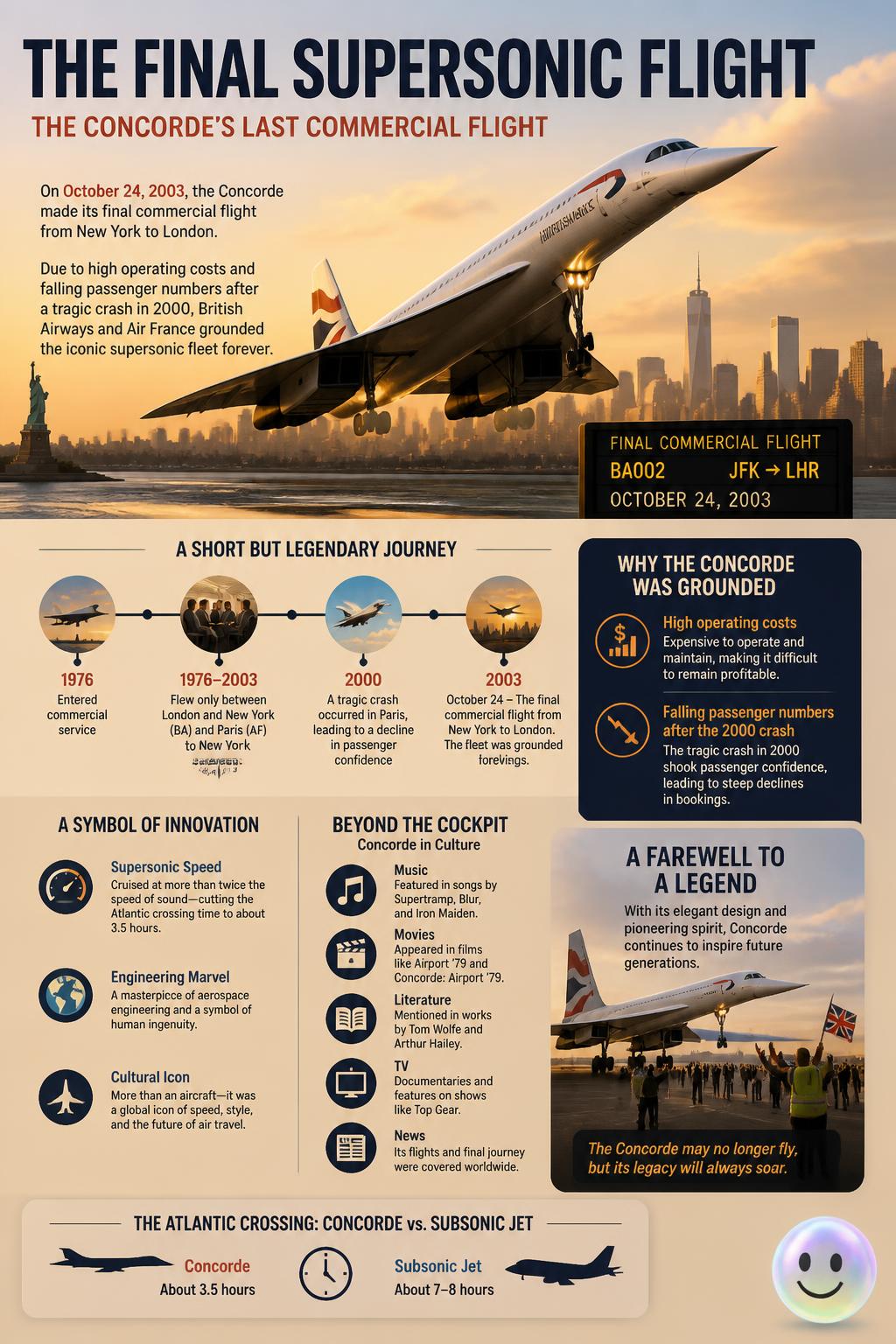 The final supersonic flight