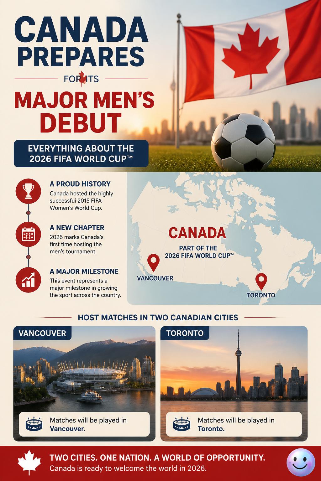 Canada prepares for its major men's debut