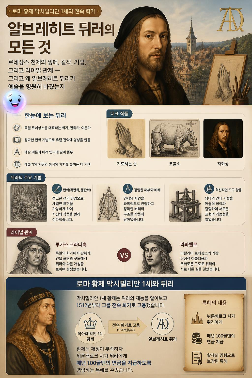 로마 황제 막시밀리안 1세의 전속 화가