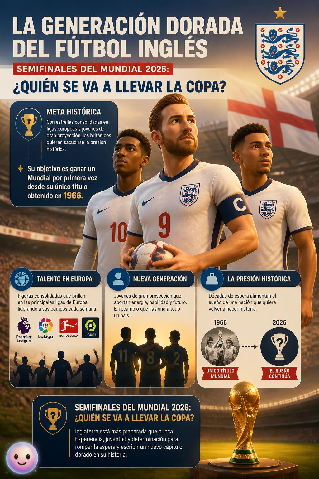 La generación dorada del fútbol inglés