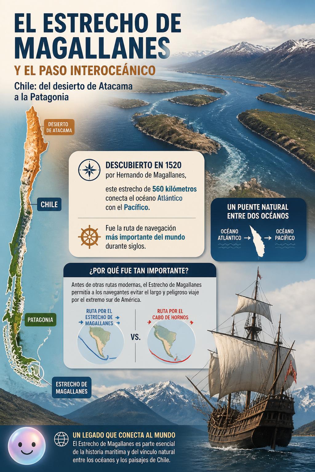 El estrecho de Magallanes y el paso interoceánico