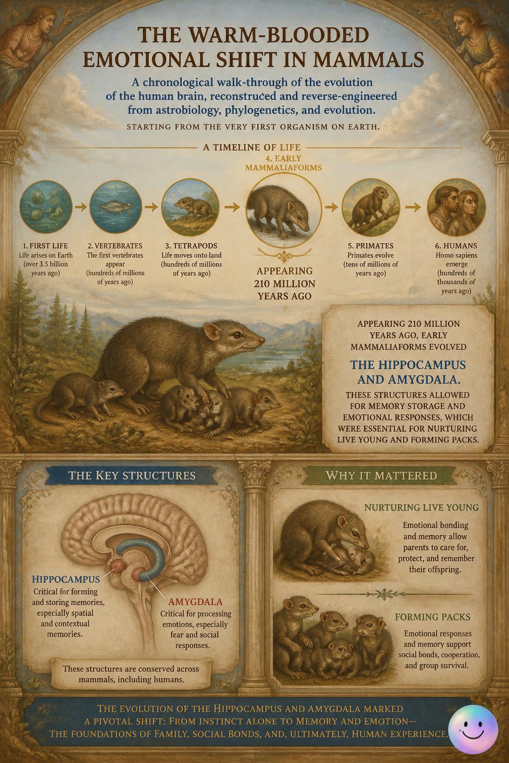 The warm-blooded emotional shift in mammals