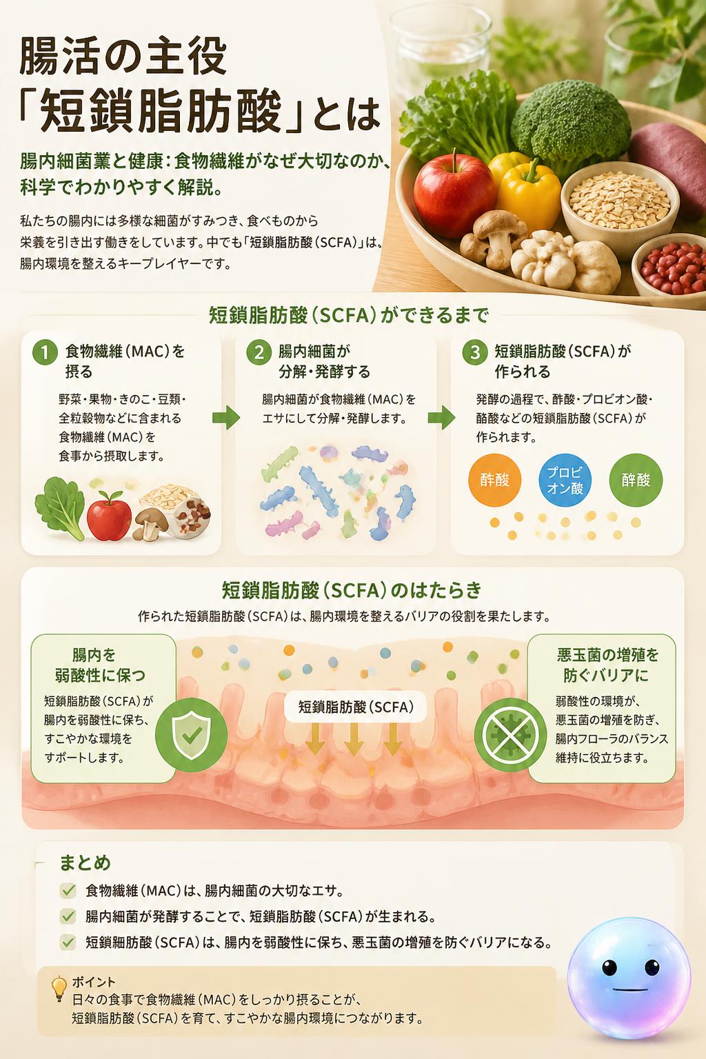 腸活の主役「短鎖脂肪酸」とは