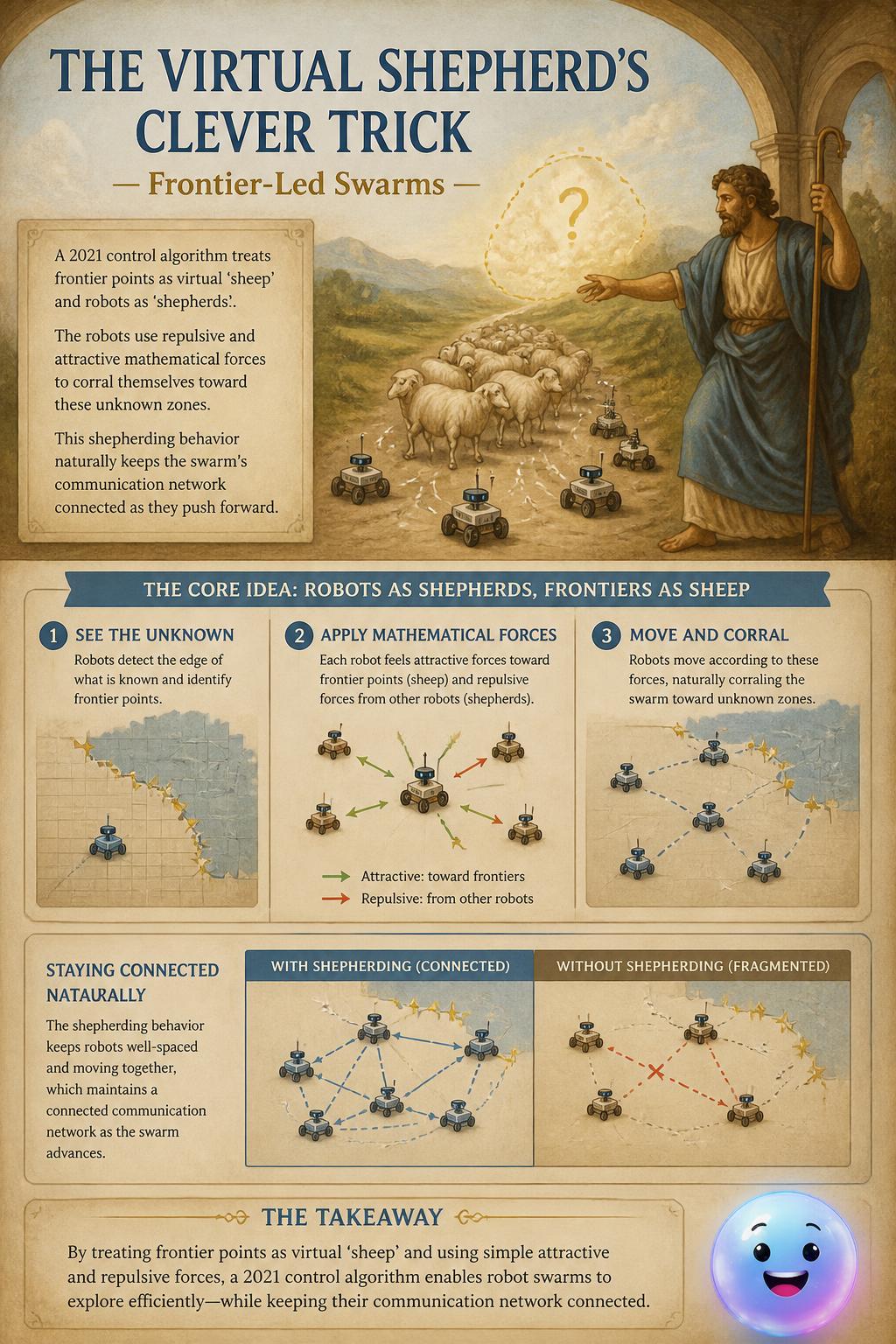 The virtual shepherd's clever trick