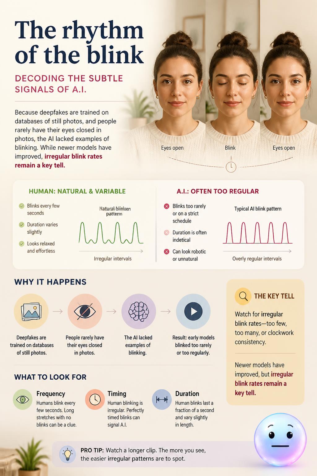 The rhythm of the blink
