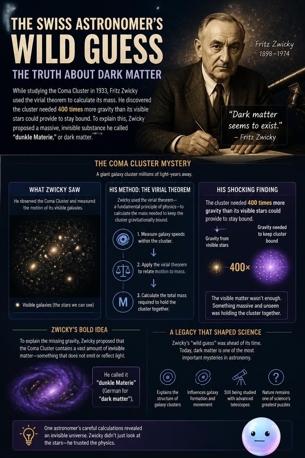 The Swiss astronomer's wild guess