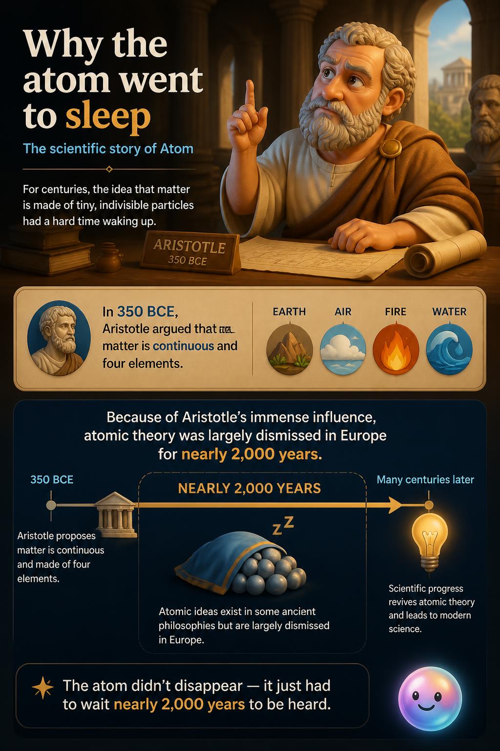 Why the atom went to sleep