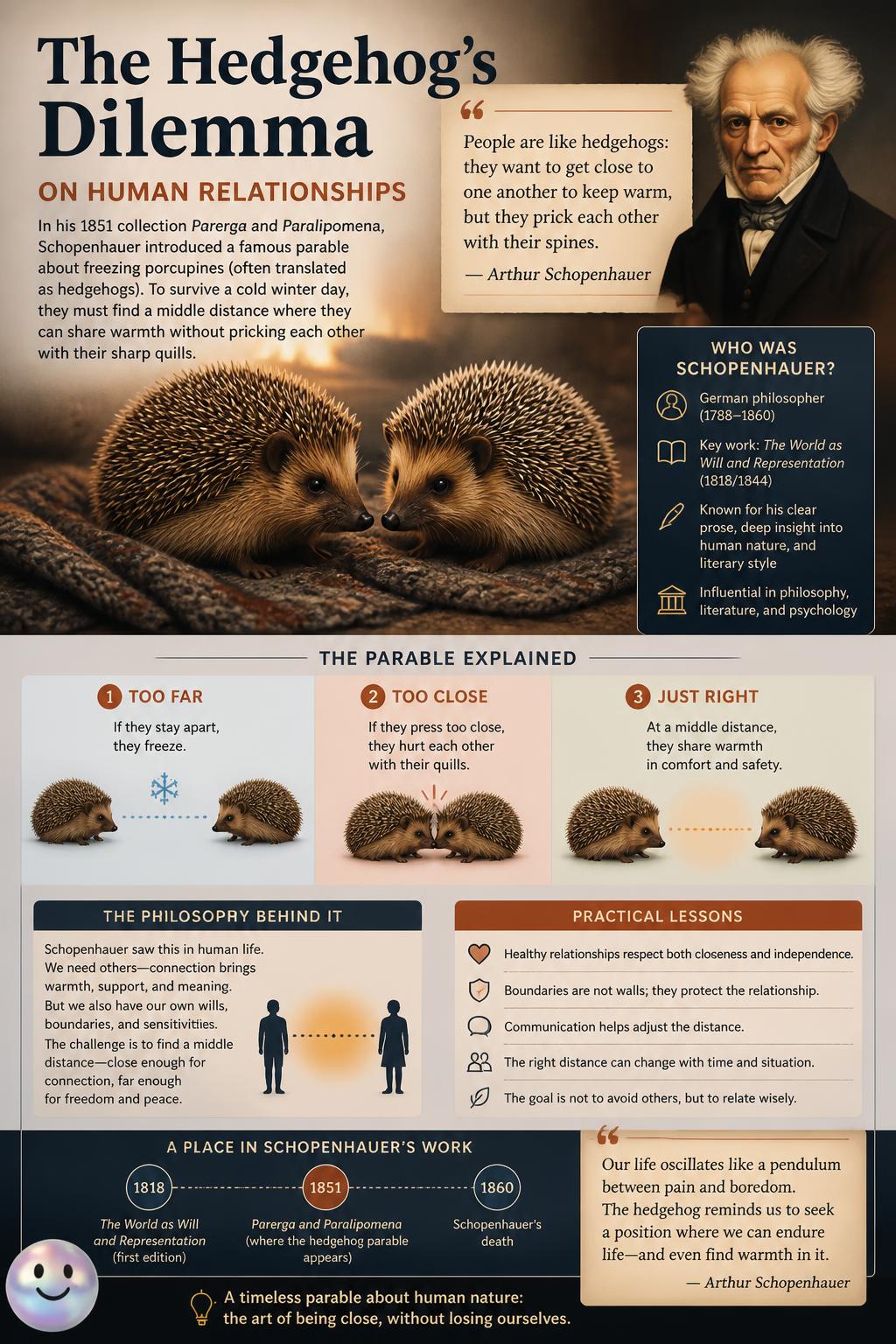 The hedgehog's dilemma of human relationships
