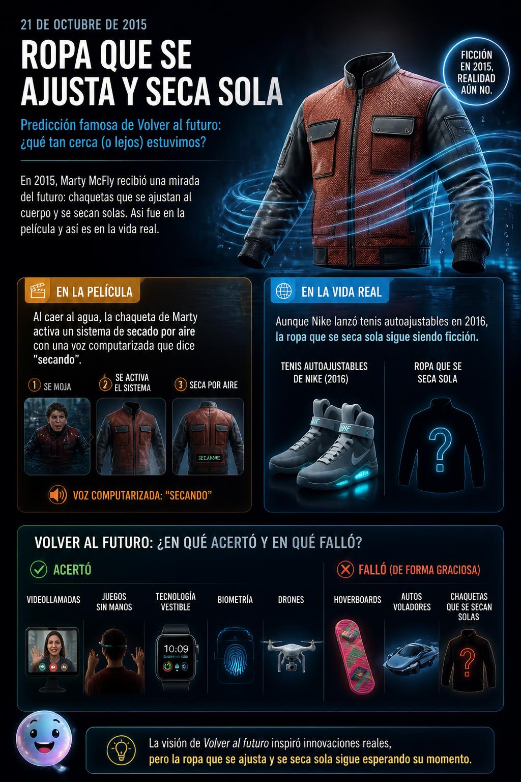 Ropa que se ajusta y seca sola