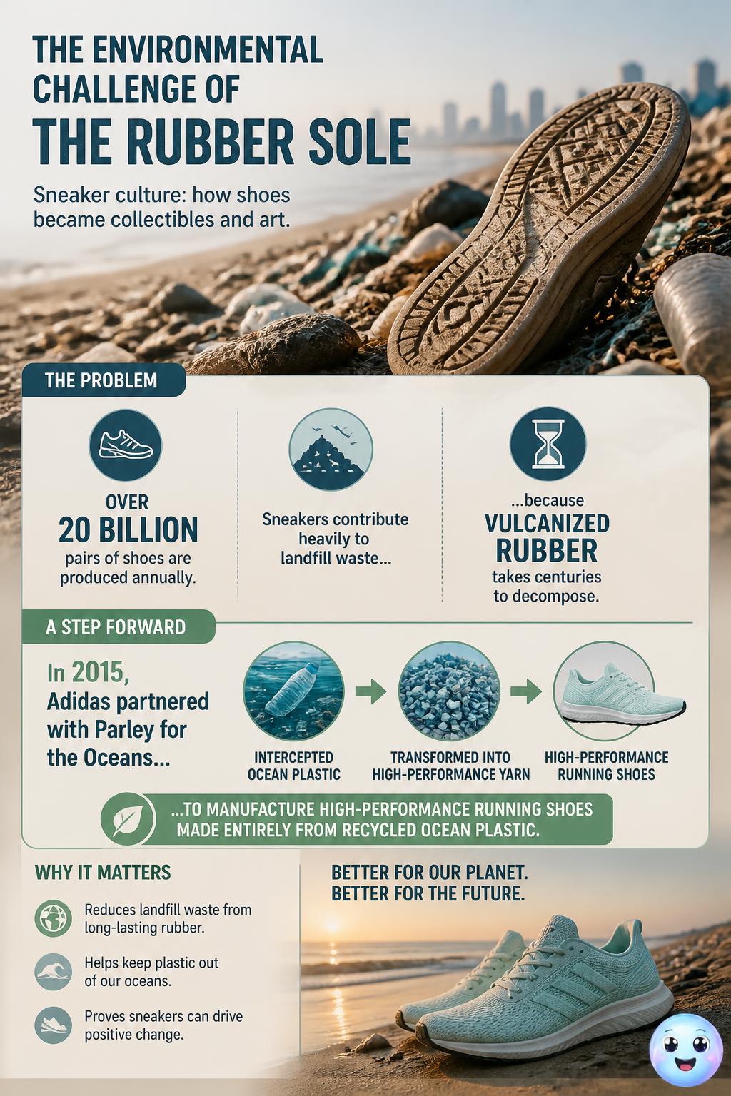 The environmental challenge of the rubber sole