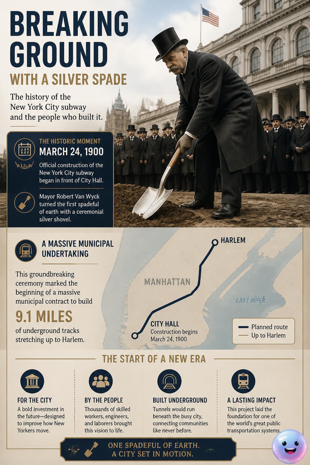 Breaking ground with a silver spade