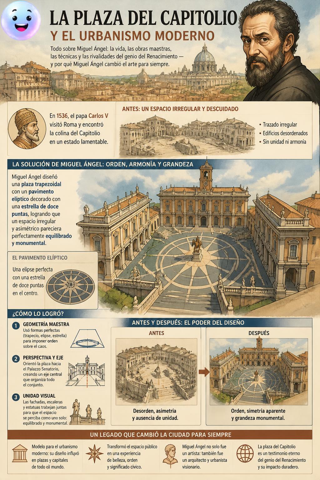 La plaza del Campidoglio y el urbanismo moderno