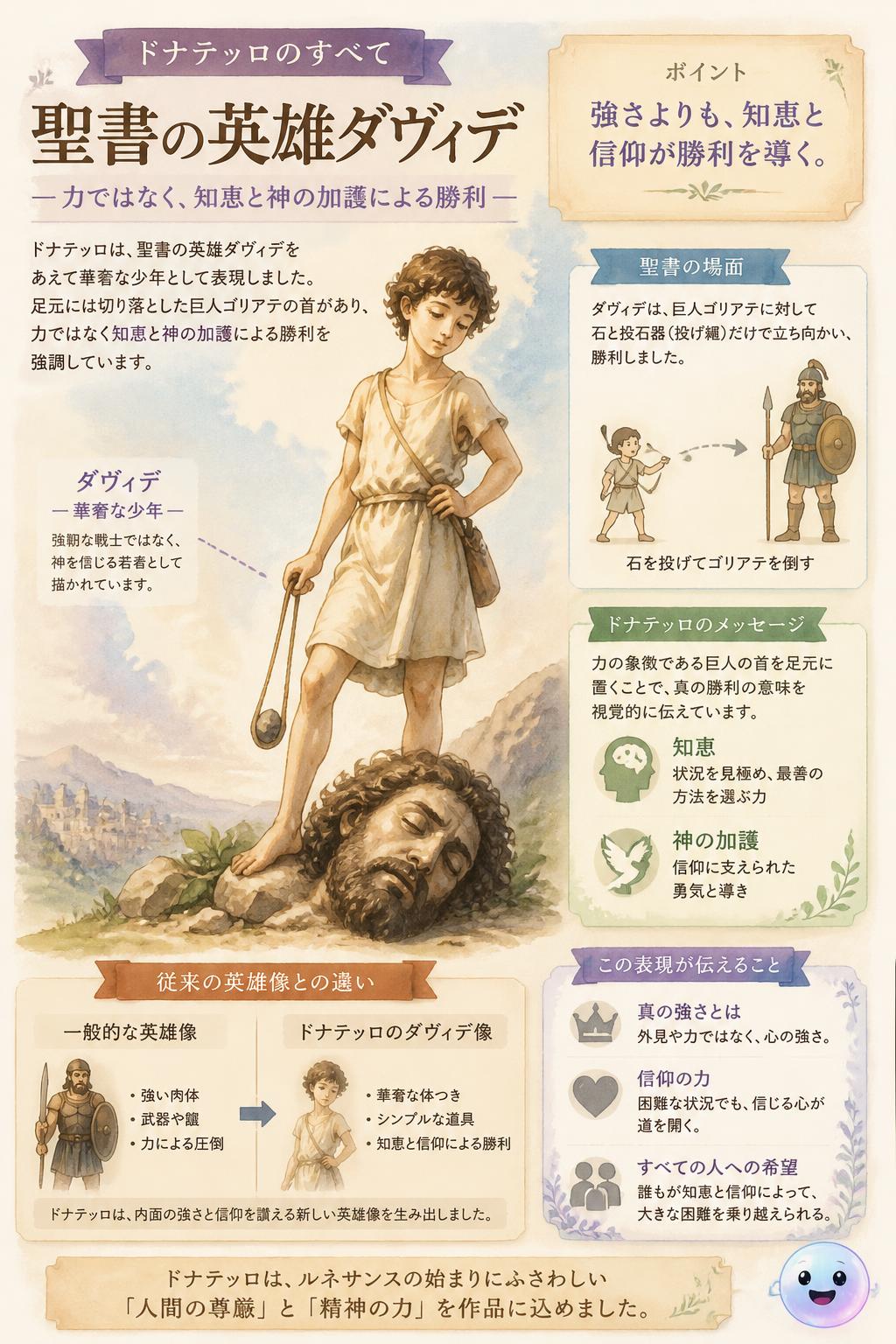 巨大な敵を倒した華奢で物憂げな少年