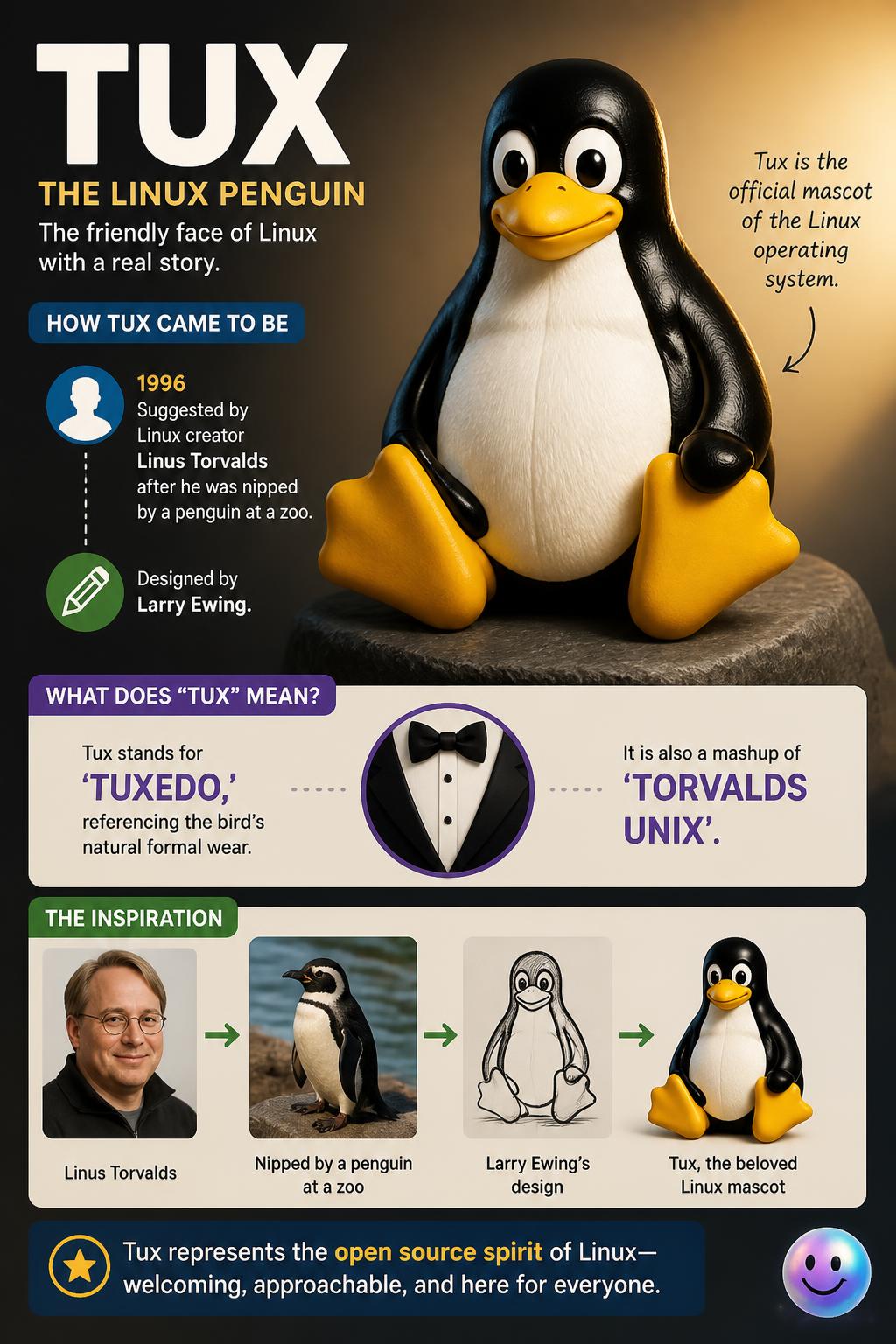 A Linux penguin named Tux