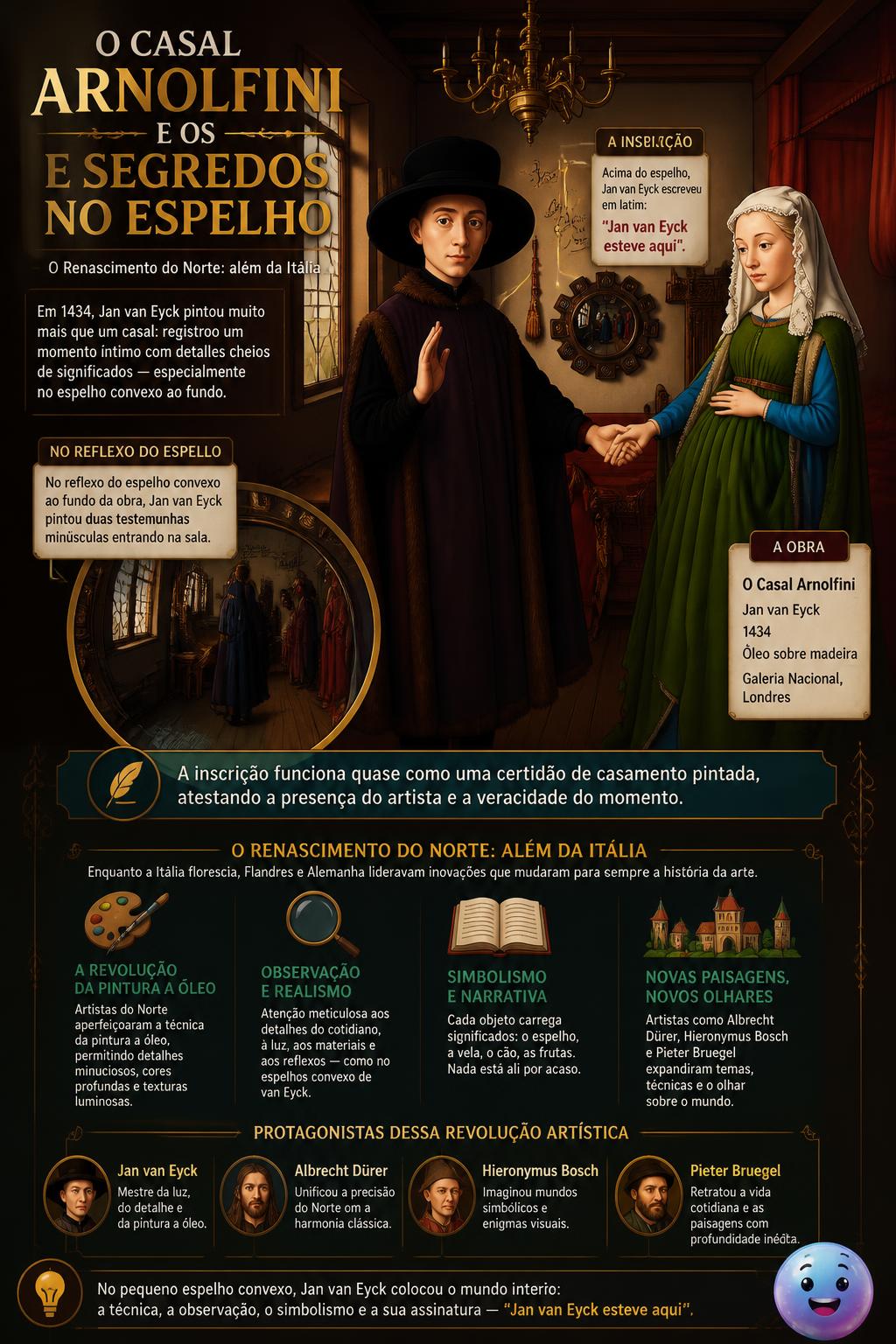 O Casal Arnolfini e os segredos no espelho