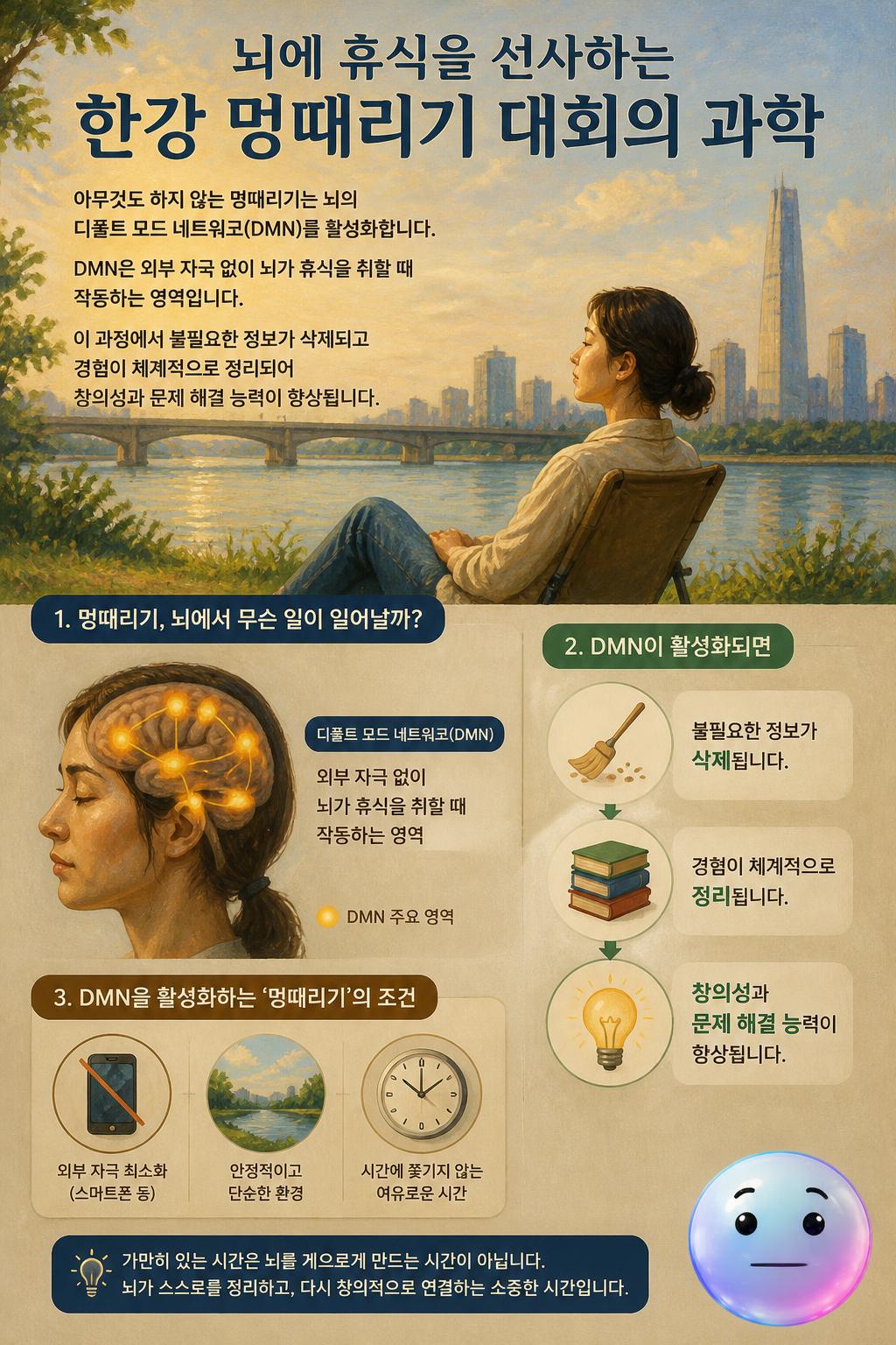 뇌에 휴식을 선사하는 한강 멍때리기 대회의 과학