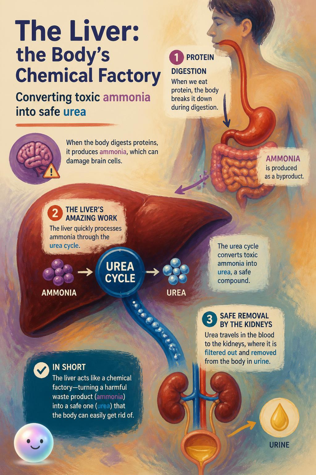 Converting toxic ammonia into safe urea