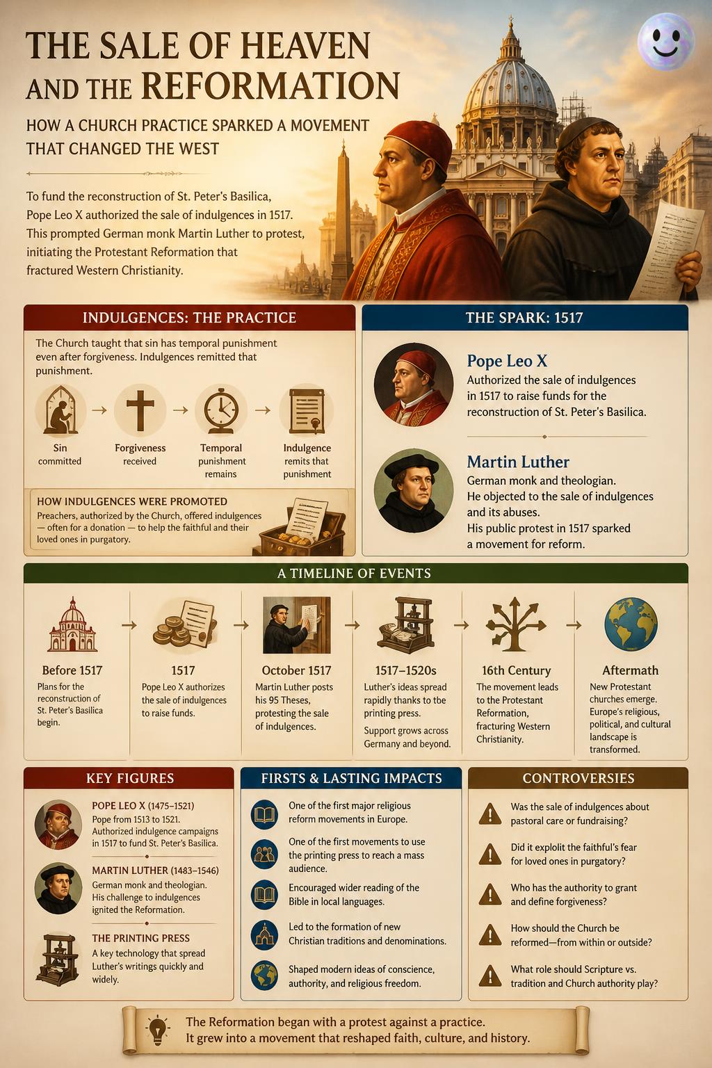 The sale of heaven and the Reformation