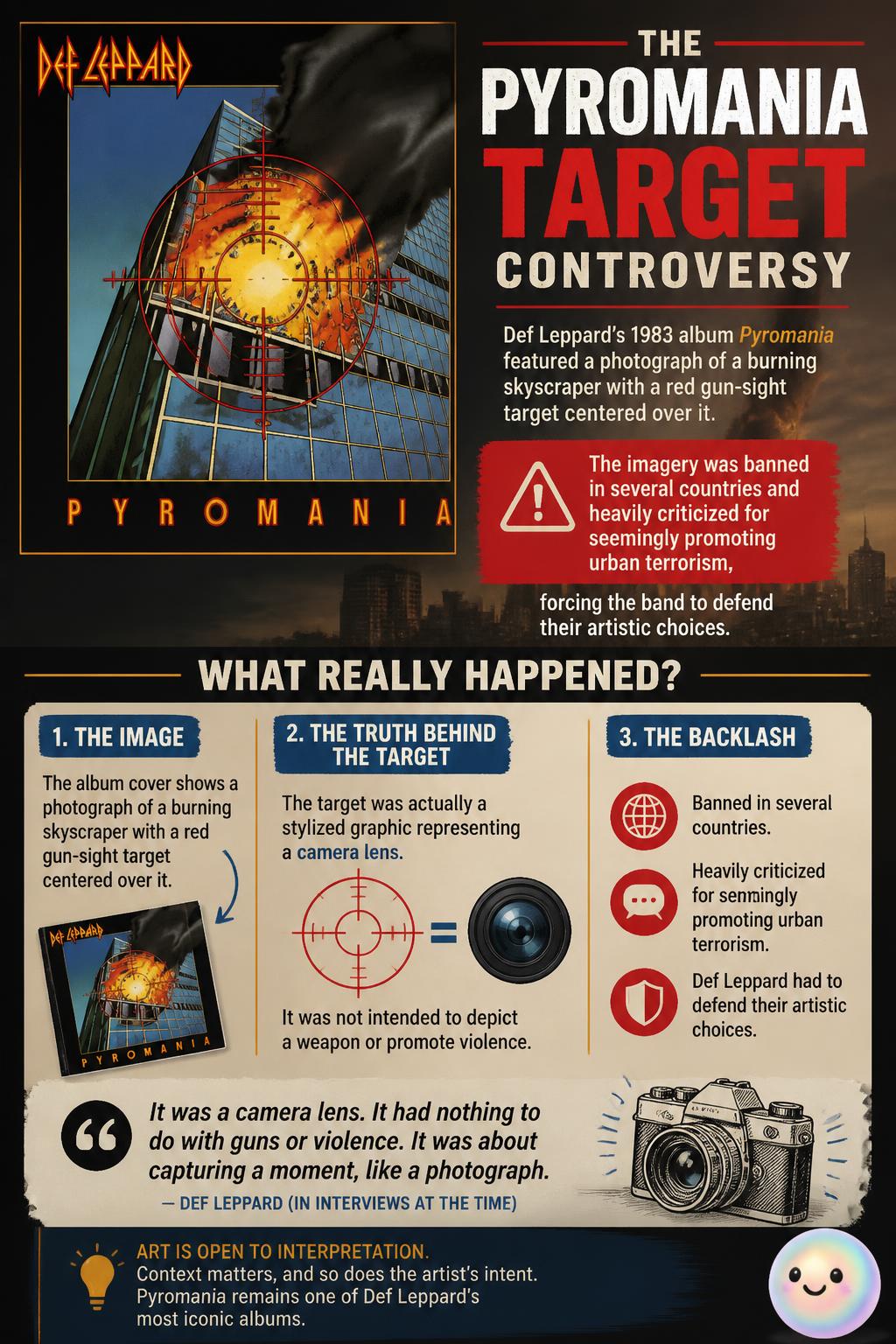 Def Leppard's Pyromania target controversy