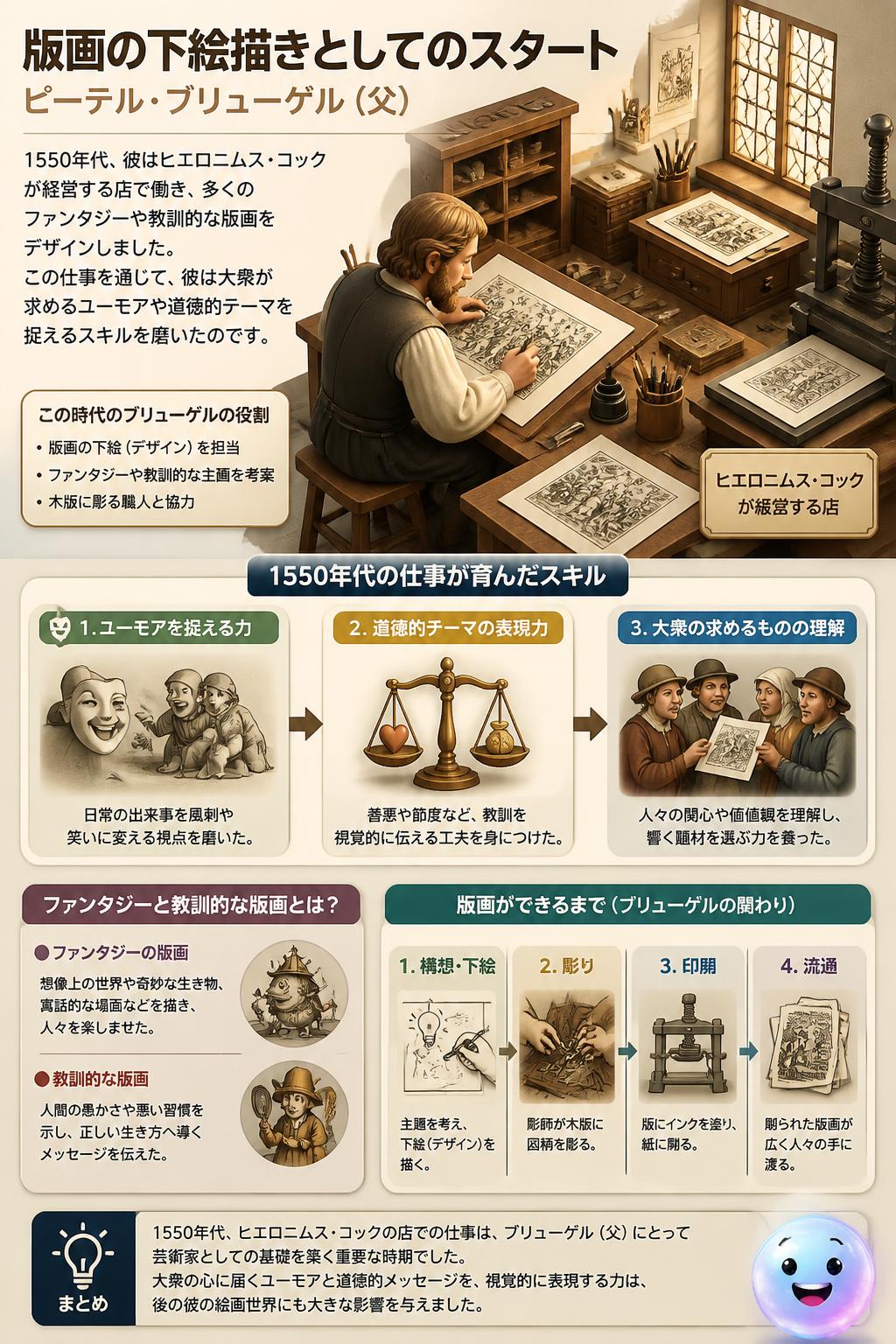 版画の下絵描きとしてのスタート