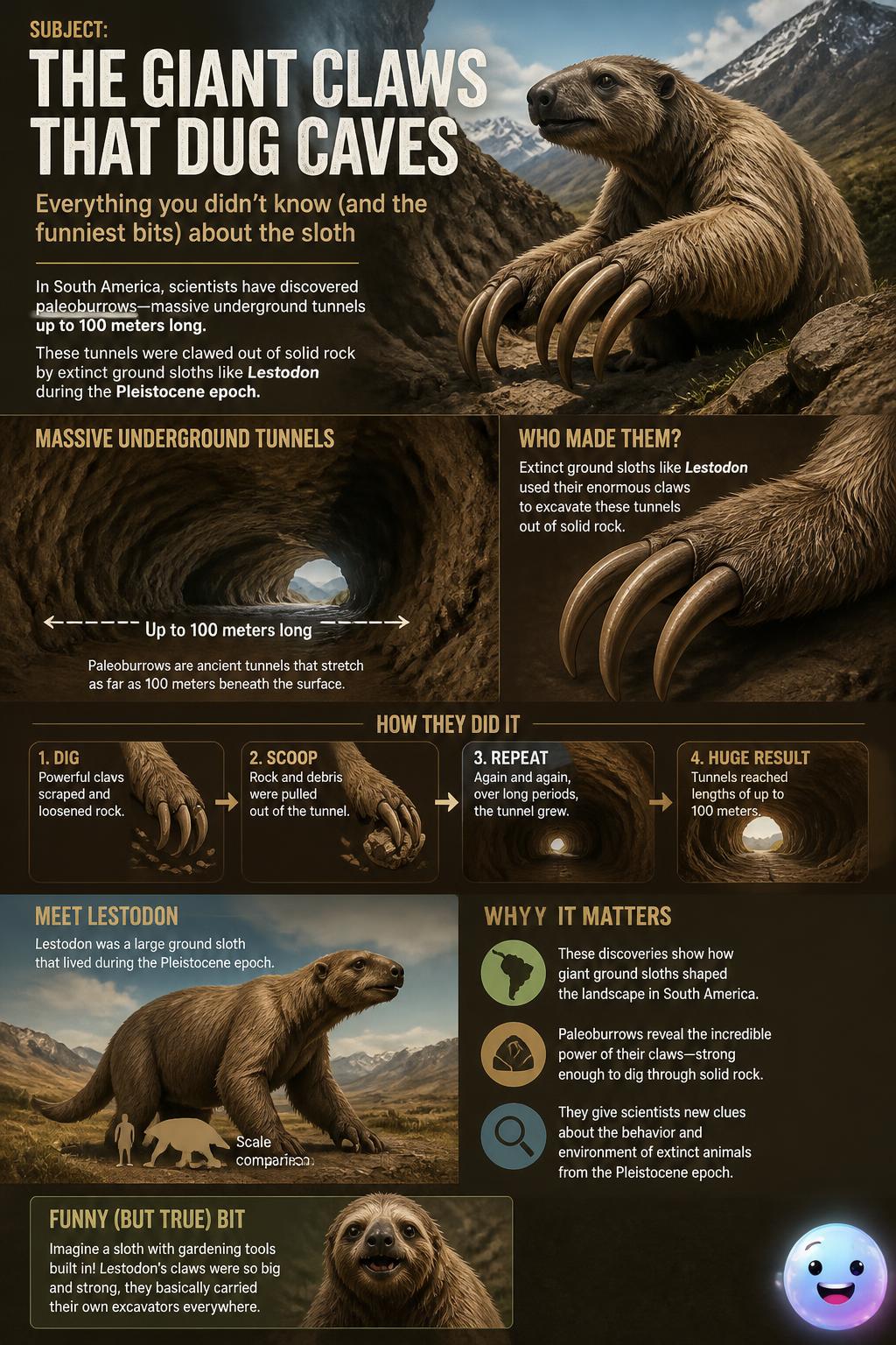 The giant claws that dug caves
