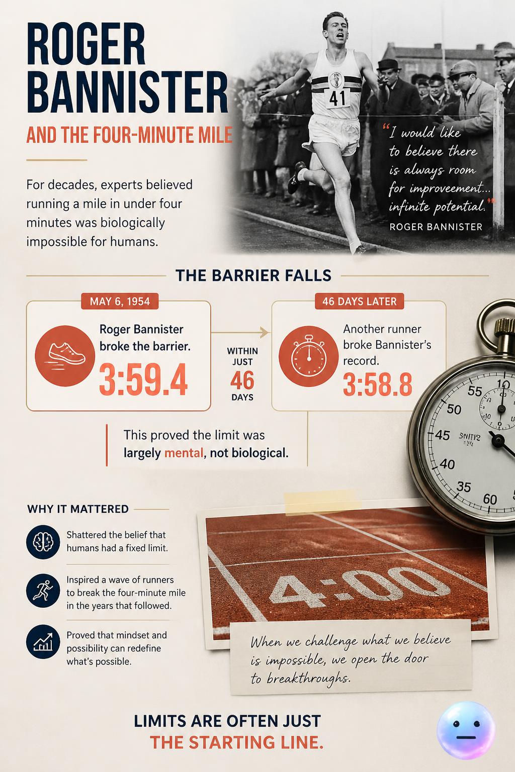 Roger Bannister and the four-minute mile