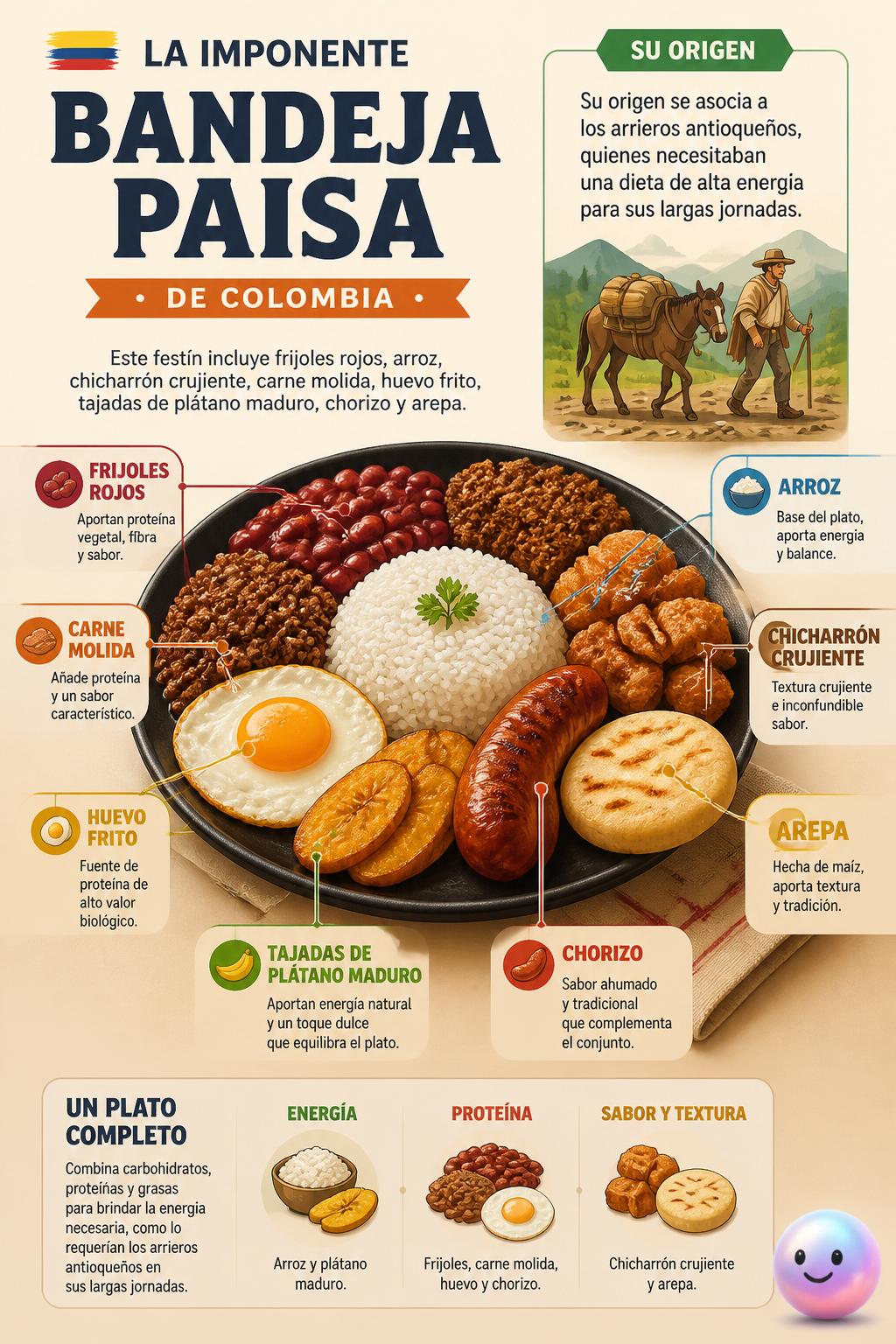 La imponente bandeja paisa de Colombia