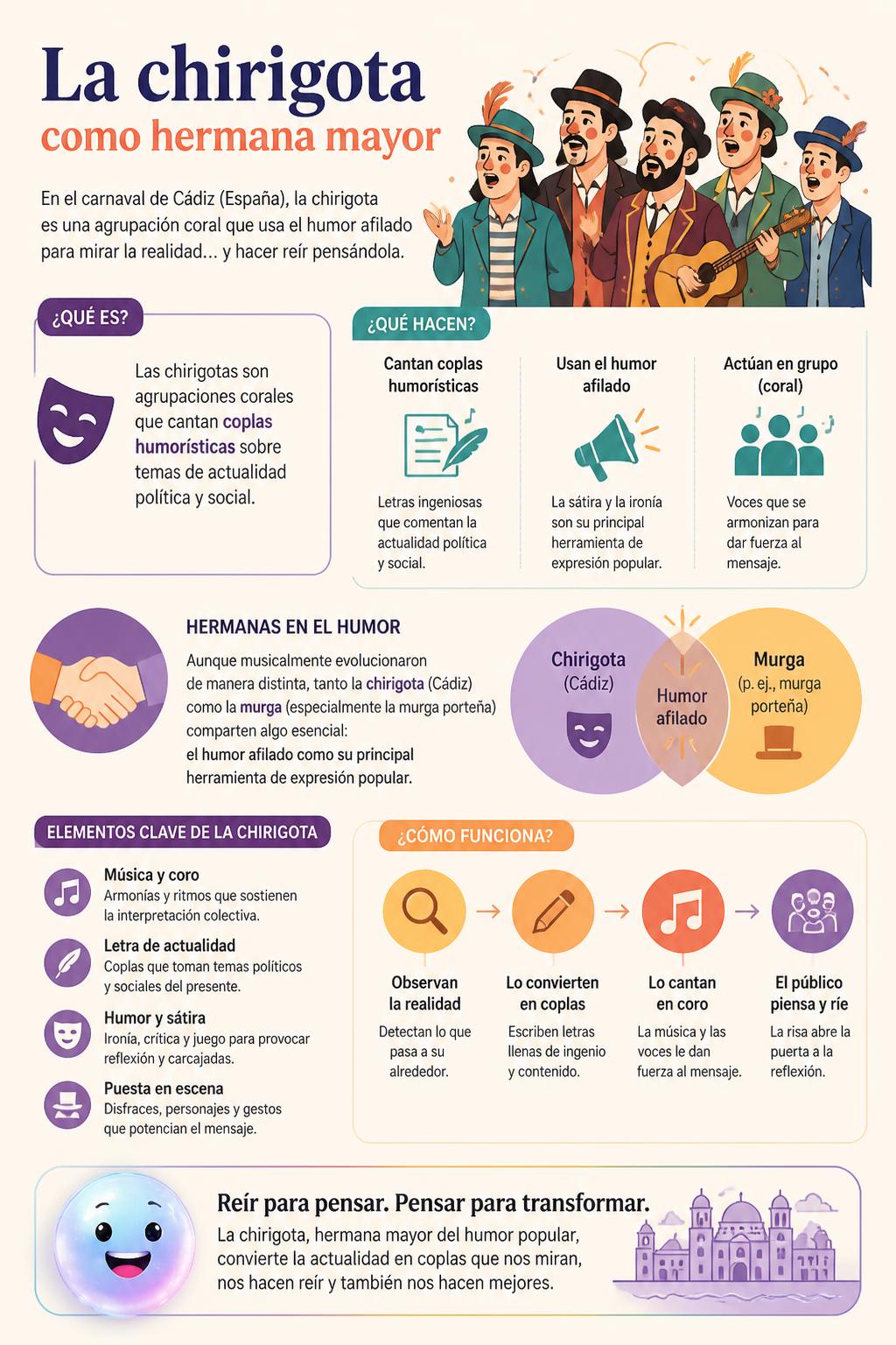 La chirigota como hermana mayor