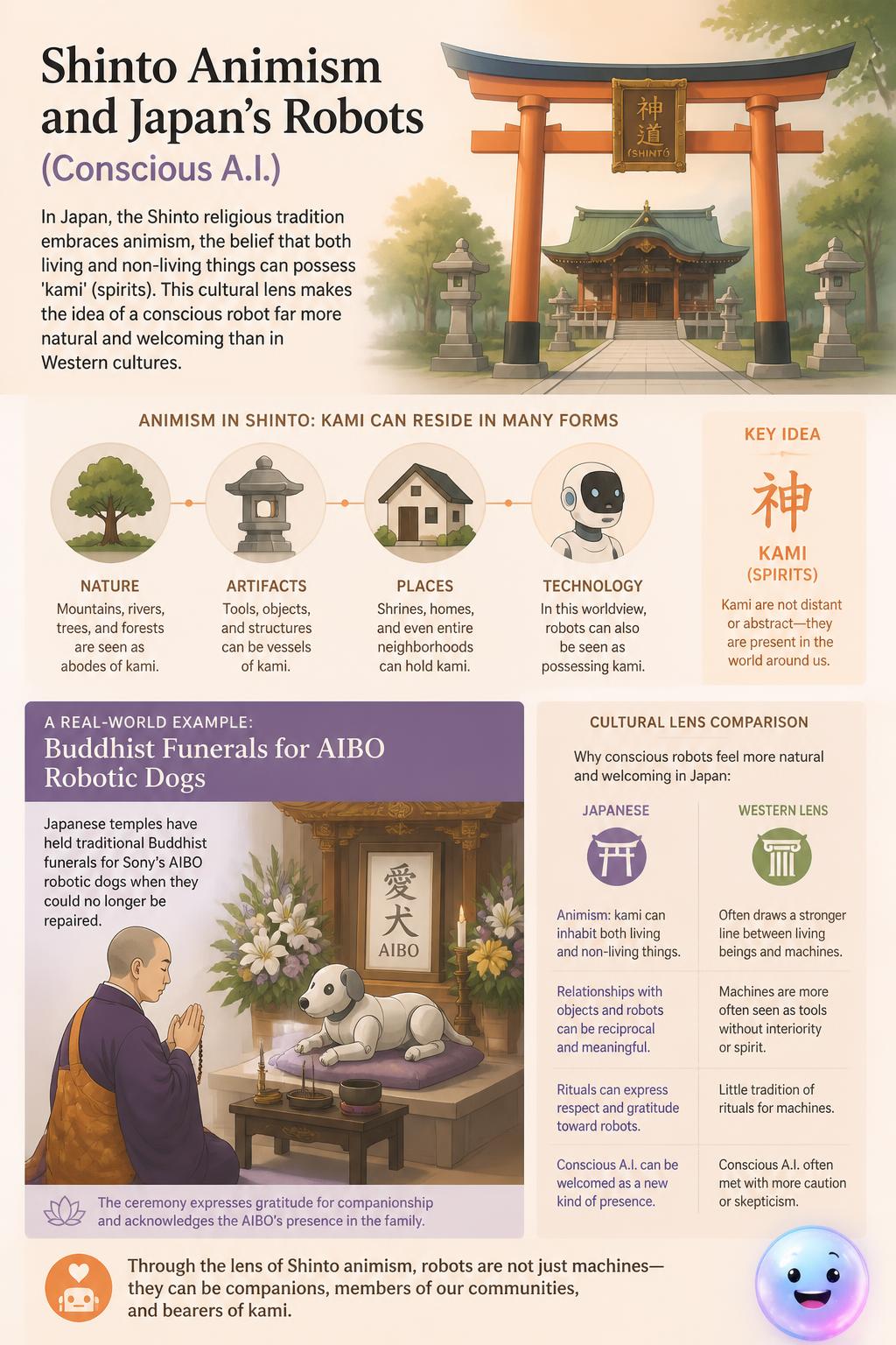 Shinto animism and Japan's robots