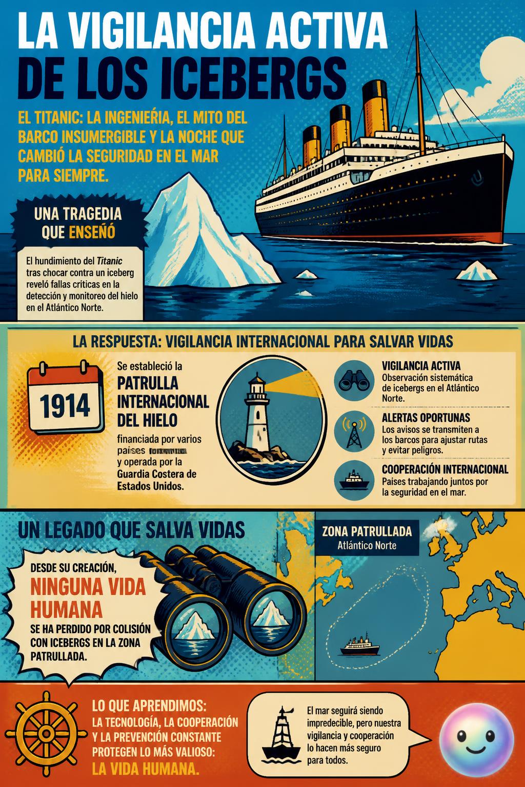 La vigilancia activa de los icebergs