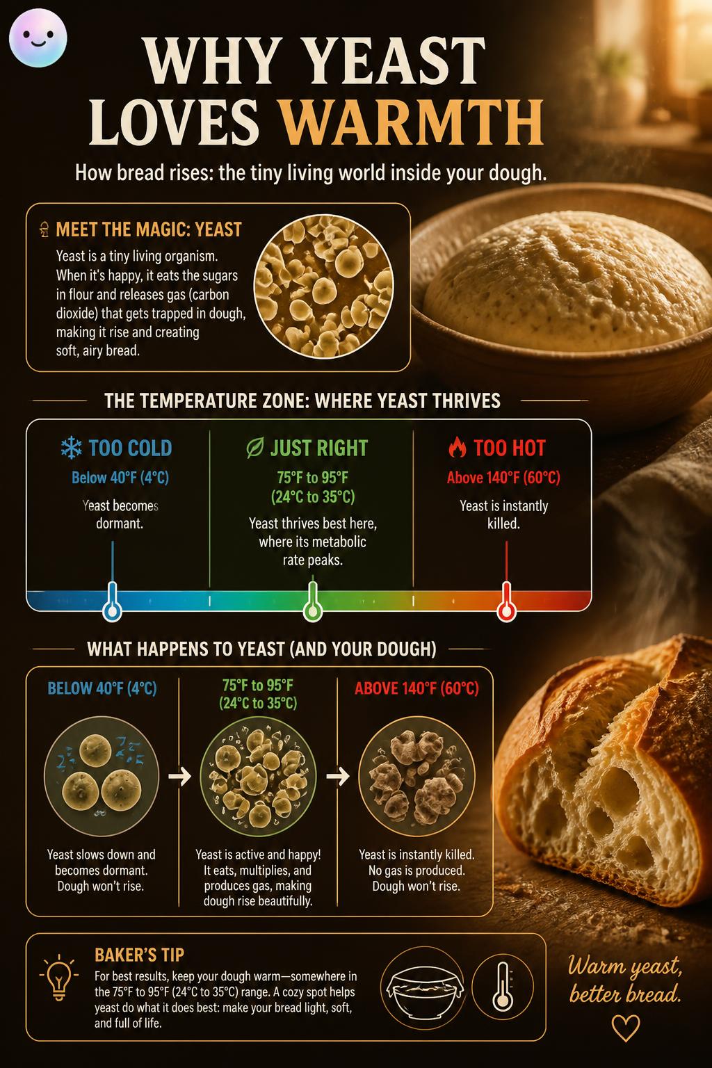 Why yeast loves warmth