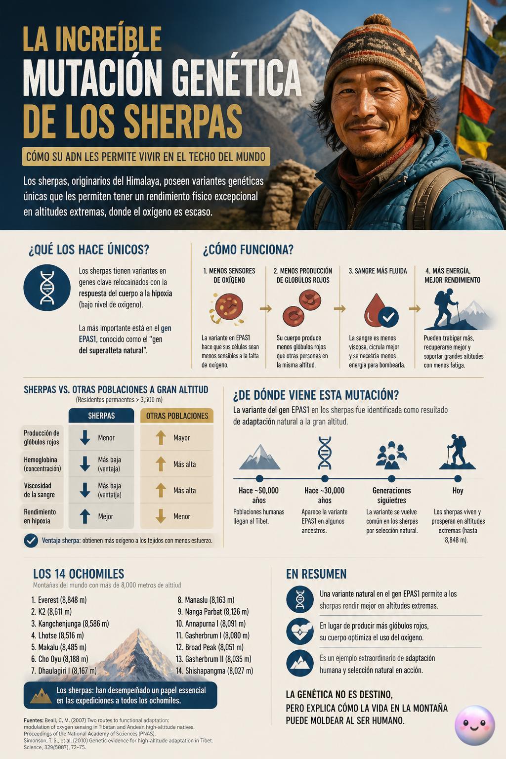 La increíble mutación genética de los sherpas