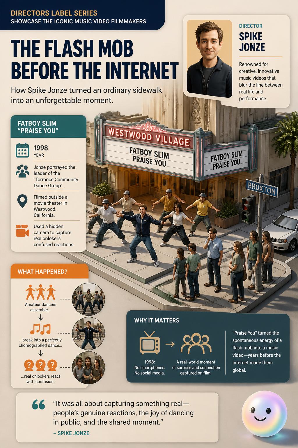 The flash mob before the internet