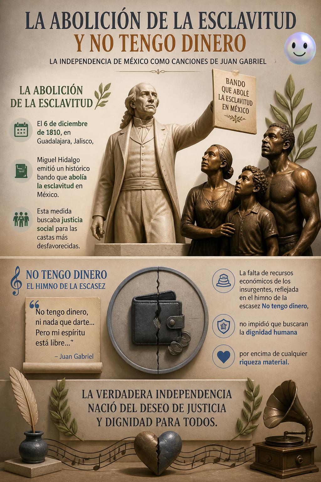 La abolición de la esclavitud y No tengo dinero