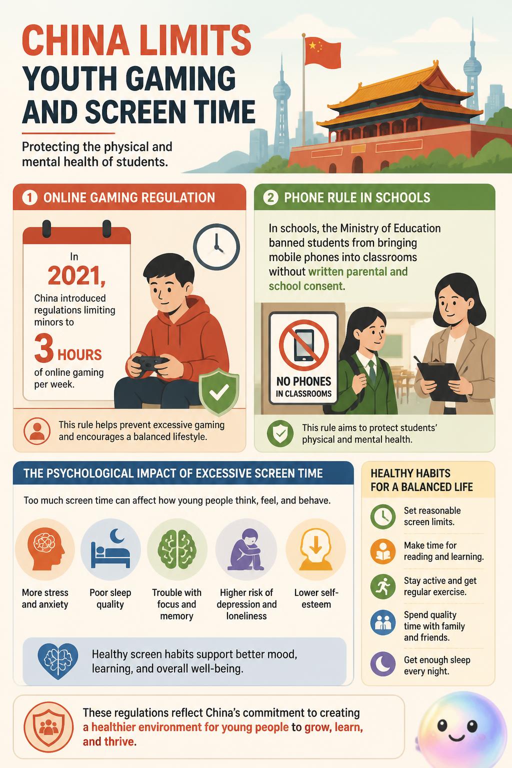 China limits youth gaming and screen time
