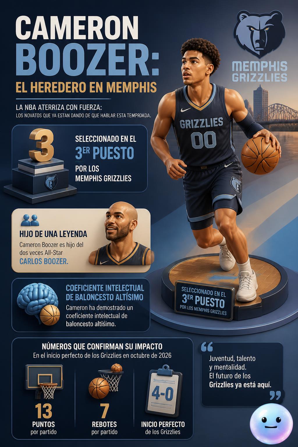Cameron Boozer: El heredero en Memphis