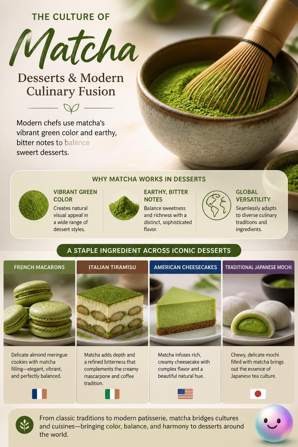Desserts and modern culinary fusion