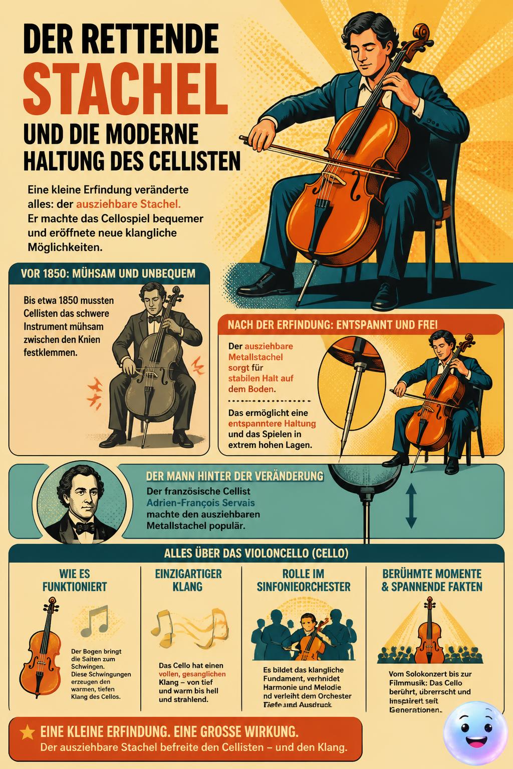 Der rettende Stachel und die moderne Haltung des Cellisten