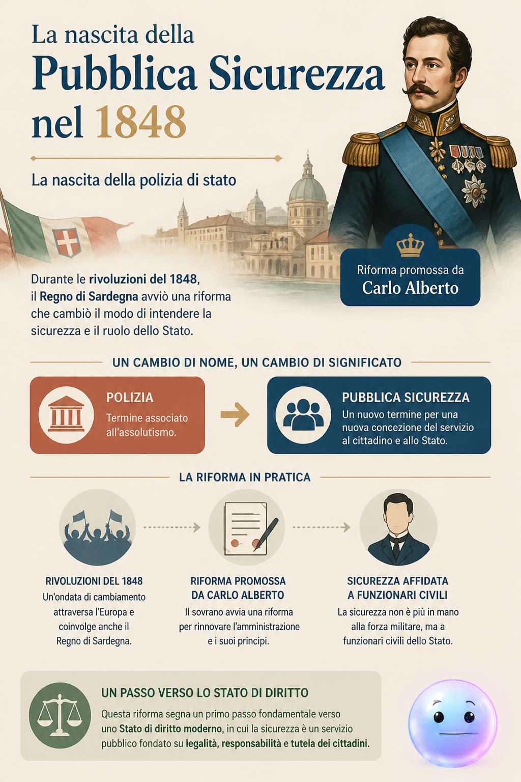 La nascita della Pubblica Sicurezza nel 1848