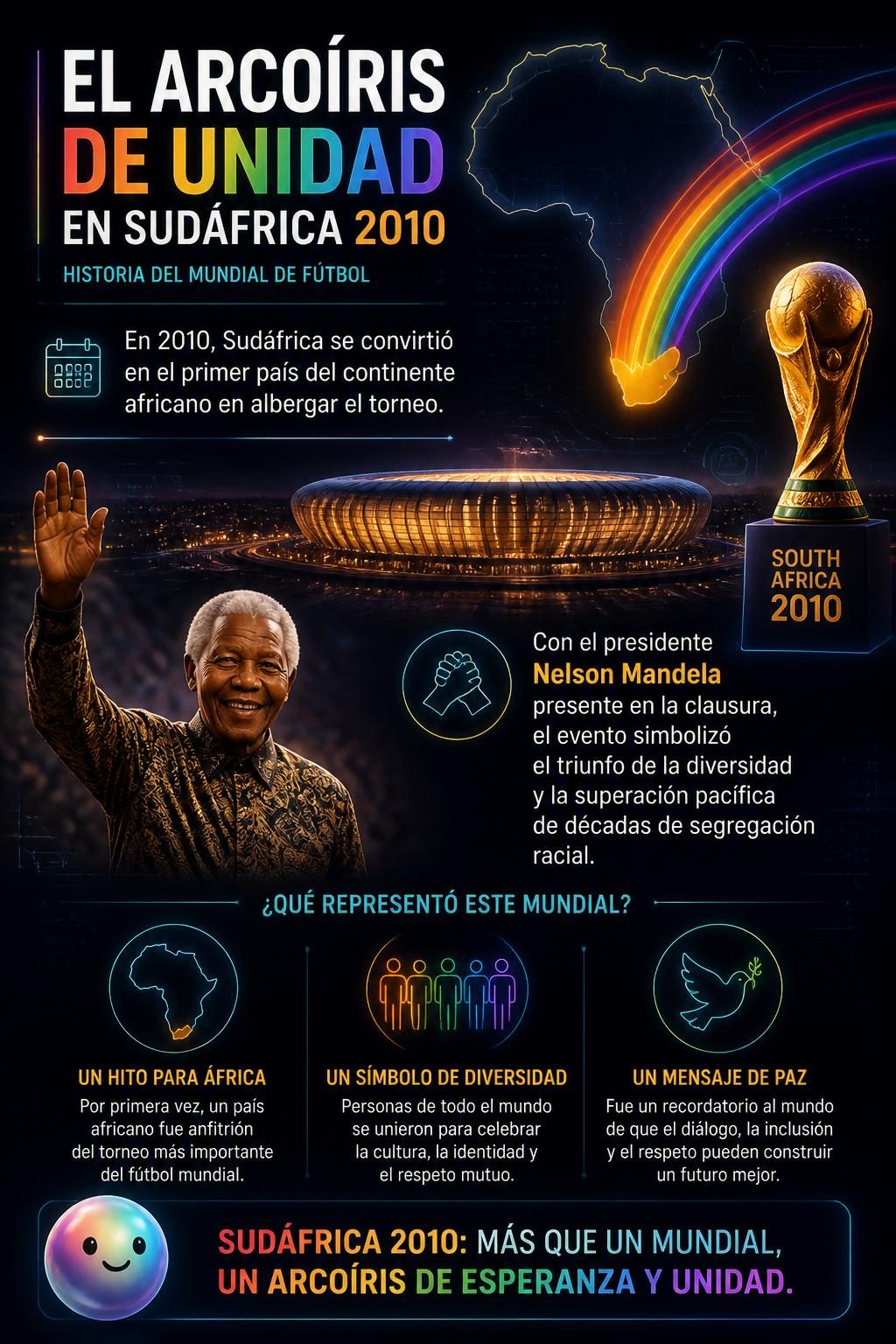 El arcoíris de unidad en Sudáfrica 2010