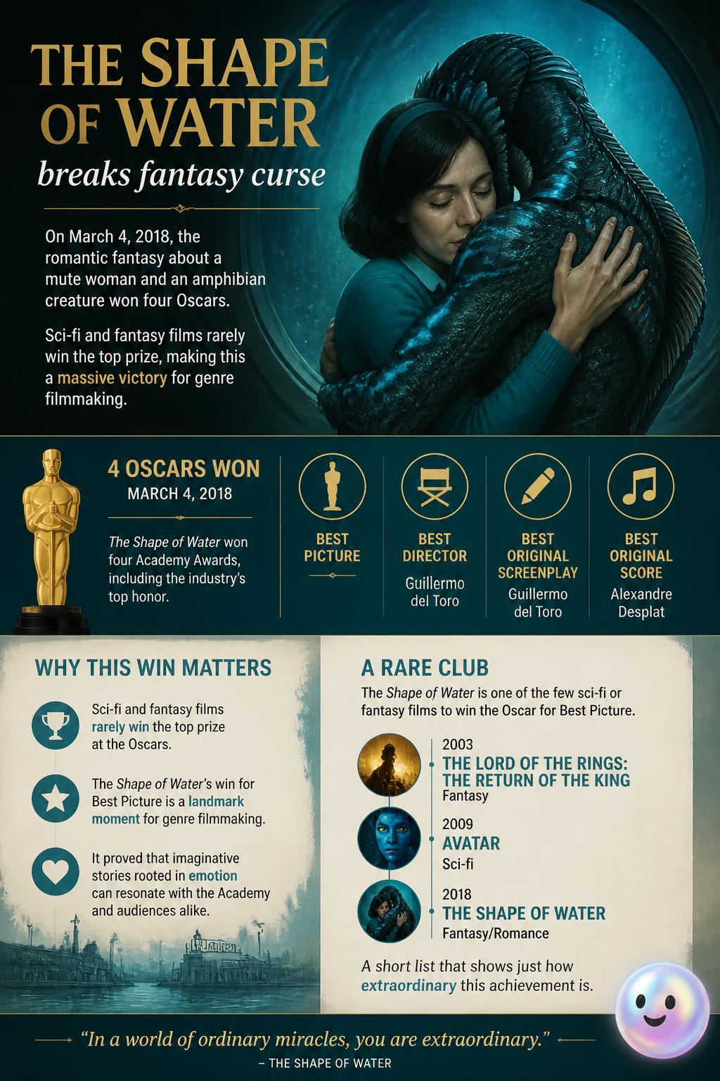 The Shape of Water breaks fantasy curse