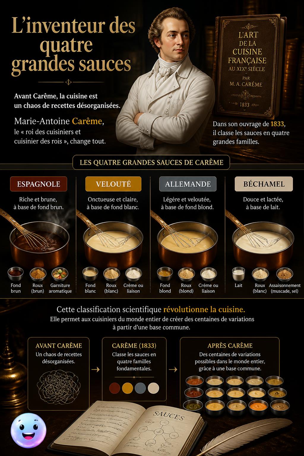 L'inventeur des quatre grandes sauces