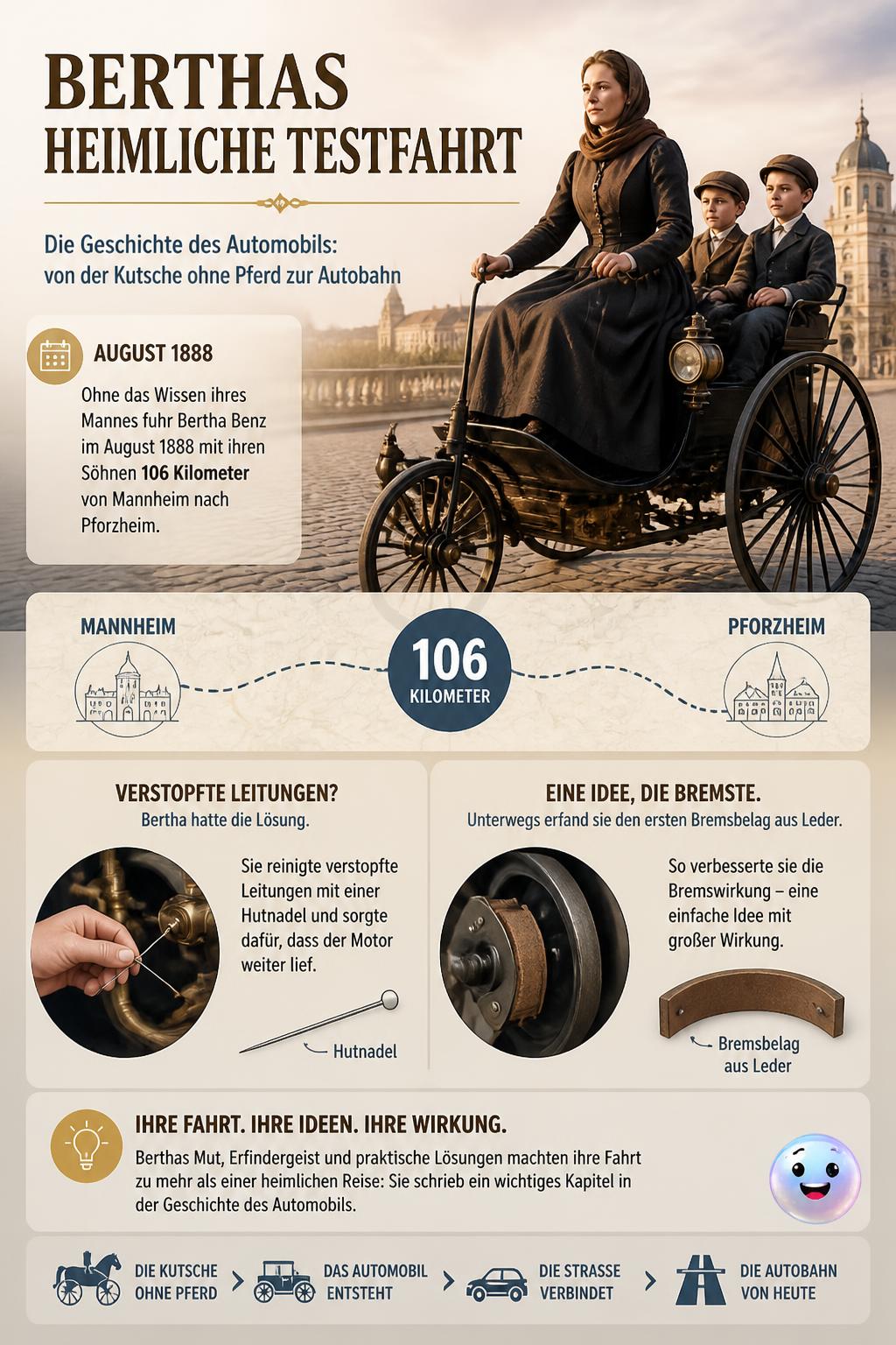 Berthas heimliche Testfahrt