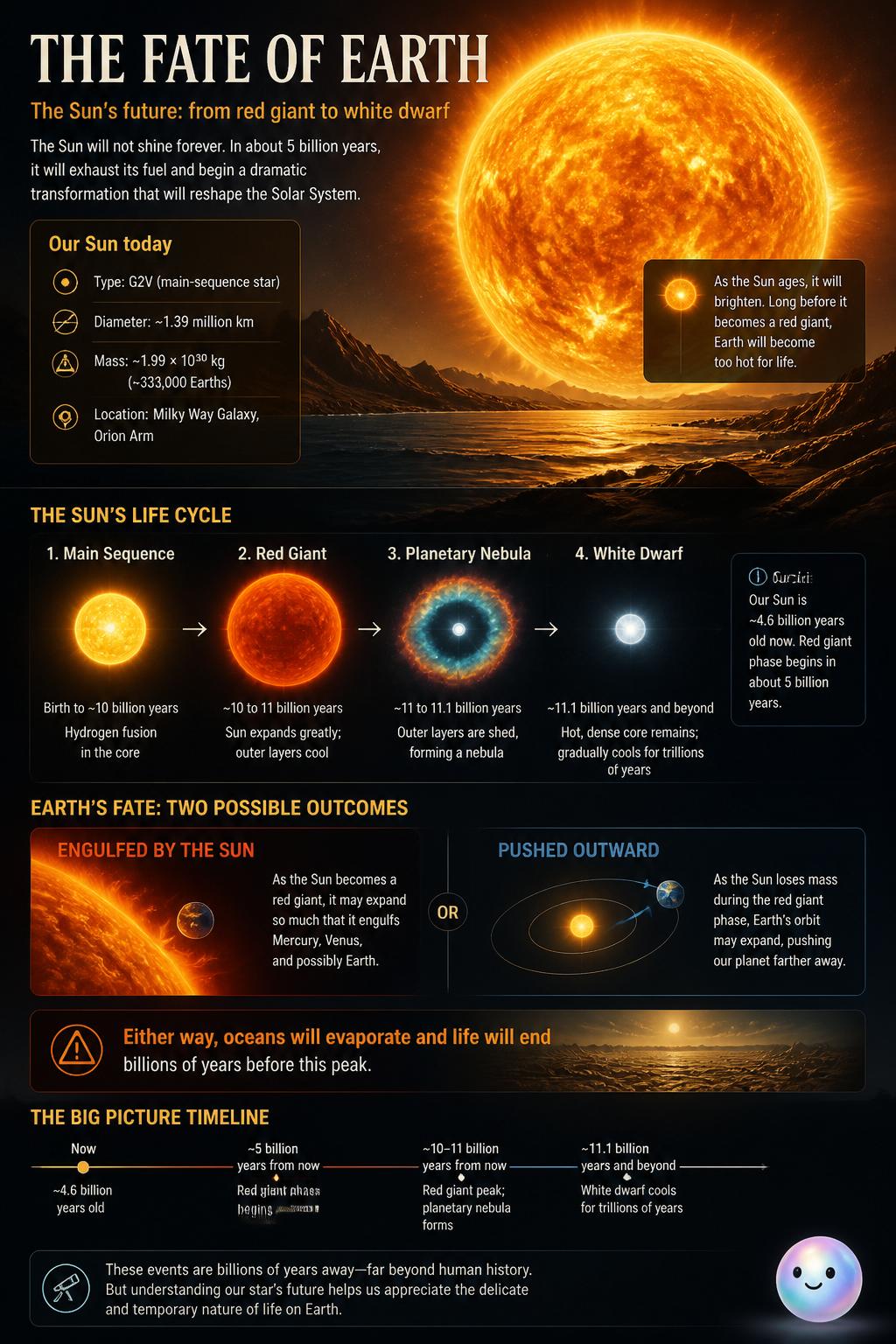 The fate of Earth