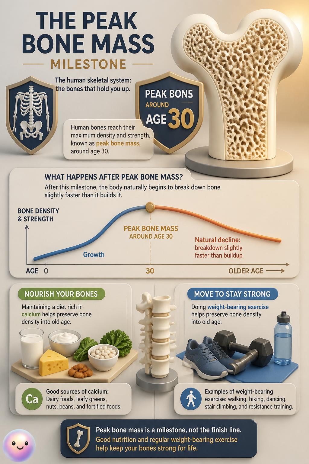 The peak bone mass milestone