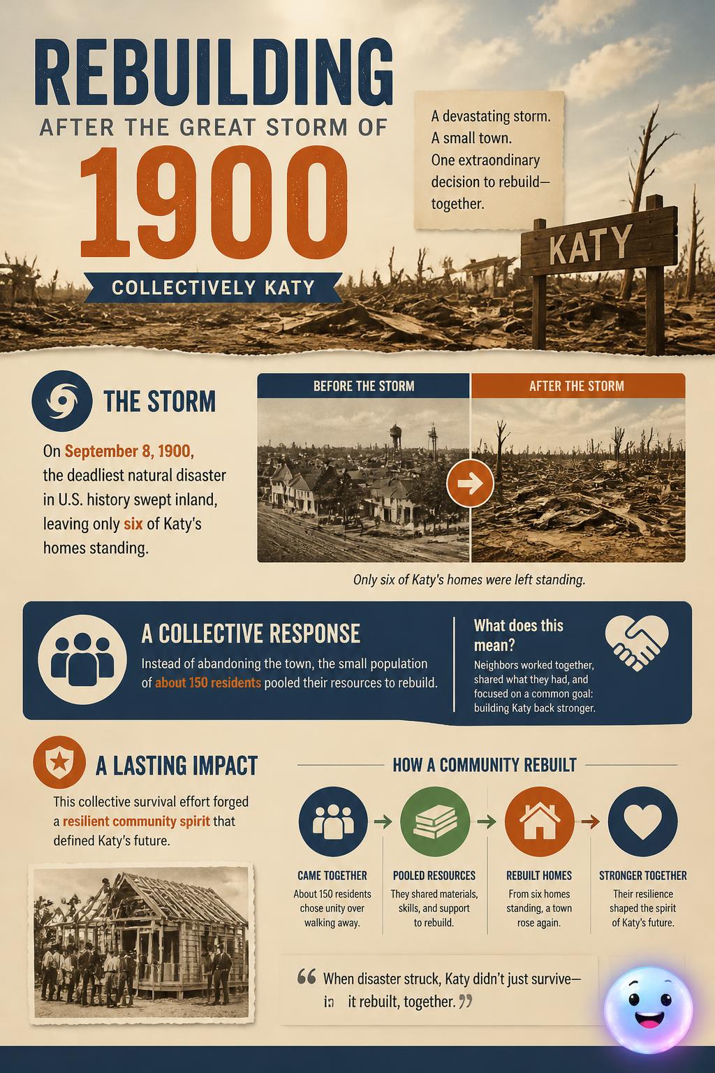 Rebuilding after the great storm of 1900